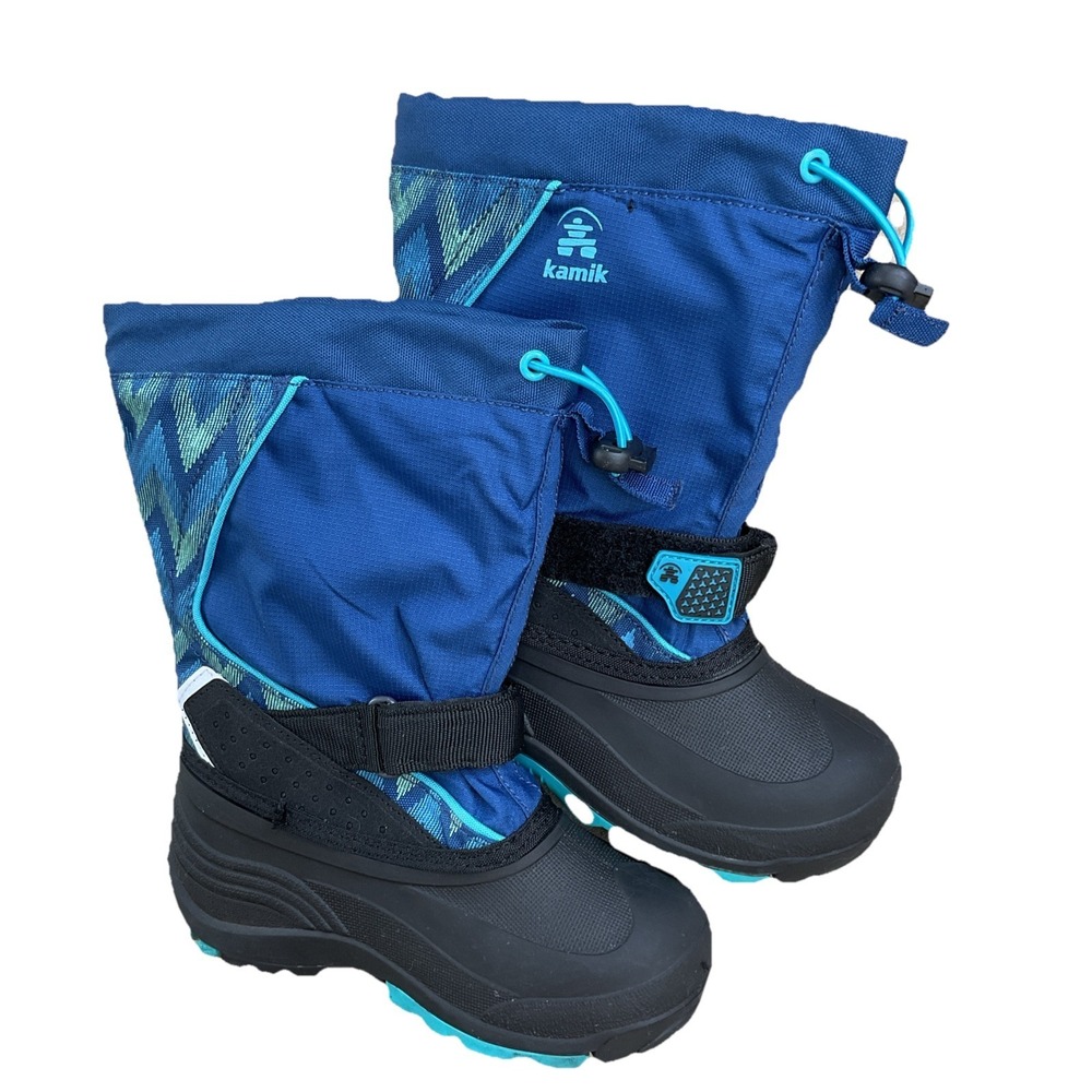 Kamik Kids Snowfall Waterproof Insulated Snow Winter Boots Black Kids Size 13
